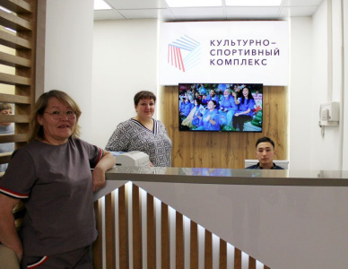 В спорткомплексе «Молодежный» Алмазного прошла реконструкция /    