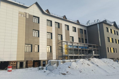 В якутском поселке Усть-Мая продолжается строительство нового больничного комплекса / ЯСИА   