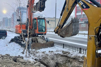 В Якутске на улице Жорницкого газовики проведут работы по врезке нового газопровода / ЯСИА Якутск Якутск Республика Саха (Якутия)