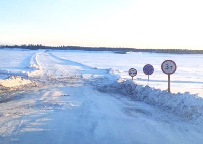В Вилюйском районе Якутии открыли автозимник через реку на 3 километре дороги «Эдьигээн» / ЯСИА   
