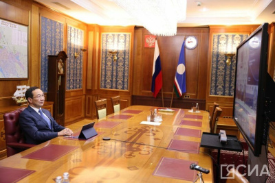 Глава Якутии принял участие в пресс-конференции, посвященной премии Russian Creative Awards — 2023 / ЯСИА   Республика Саха (Якутия)