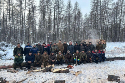 Древесину заготовили для семей участников СВО в Амгинском районе / ЯСИА  Амгинский Республика Саха (Якутия)