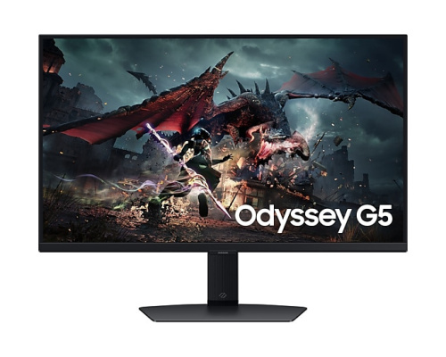 Монитор 27" Samsung Odyssey G5 G50D S27DG502EI black, IPS 16:9 2560*1440, 180Hz 1ms 350cd 1000:1 178/178 2*HDMI DP HAS Pivot Tilt Swiv VESA