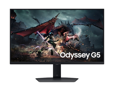 Монитор 27" Samsung Odyssey G5 G50D S27DG502EI black, IPS 16:9 2560*1440, 180Hz 1ms 350cd 1000:1 178/178 2*HDMI DP HAS Pivot Tilt Swiv VESA