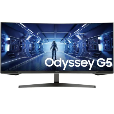 Монитор 34" Samsung Odyssey G5 LC34G55TWWIXCI VA LED изогнутый 21:9 3440x1440 1ms 2500:1 250cd 178/1