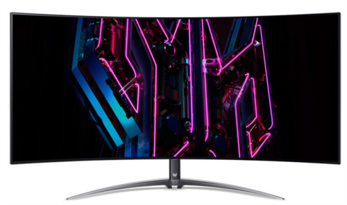 Монитор 44,5" Acer Predator X45bmiiphuzx UM.MXXEE.001 black, OLED, 3440x1440, 240 Hz, 0,03ms, 1000cd/m2, 178°/178°, 1500000:1, 2xHDMI, DP, Type-C, Aud