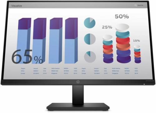 Монитор 23,8" HP P24q G4 8MB10AA 2560x1440 QHD, IPS, 16:9, 250 cd/m2, 1000:1, 5ms, 178°/178°, HDMI, VGA, Plug-and-Play, height, black
