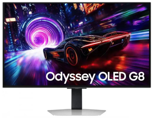 Монитор 32" Samsung Odyssey OLED G8 LS32FG812SIXCI серебристый, 3840x2160, LED, 16:9, 0.03ms, 260cd/m2, 178гр/178гр, 240Hz, матовая HAS Piv FreeSync P
