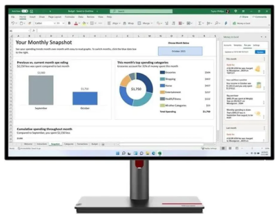 Монитор 27" Lenovo ThinkVision P27h-30 63A1GAT1UK 2560x1440 LED, 16:9, IPS, 350cd, 1000:1, 178/178, 6ms, DVI, HDMI, HAS, Piv, 60Hz0 DP, USB, черный