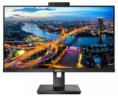 Монитор 27" Philips 275B1H (00/00), 2560x1440, IPS, W-LED, 16:9, 4ms, HDMI, DVI, DP, 3*USB, 50M:1, 178/178, 300cd, Cam, black