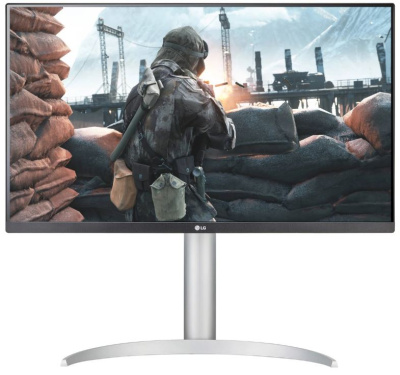 Монитор 27" LG UltraFine 27UP650K-W 3840x2160 LED, 16:9, IPS, 400cd, 1200:1, 178/178, DP, HDMI, 60Hz, tilt, HAS, VESA, black