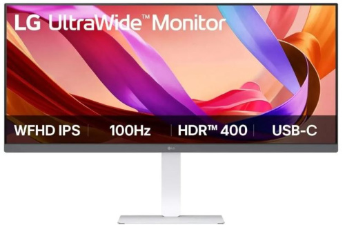 Монитор 34" LG 34U530A-W 2560x1080, IPS, 21:9, 500 cd/m, 1000:1, 5 ms, 178°/178°, HDMI, DP, Type C, 100Hz, Spk, white