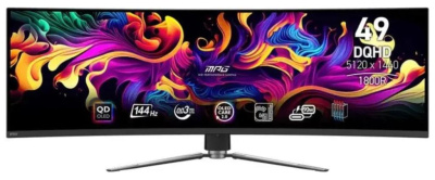 Монитор 49" MSI MPG 491CQP 9S6-3FA84T-010 5120x1440 LED, 32:9, QD OLED, 250cd, 1500000:1, 0.03ms(GTG), 178/178, DP, 2xHDMI, 4xUSB, 144Hz, tilt, HAS, p