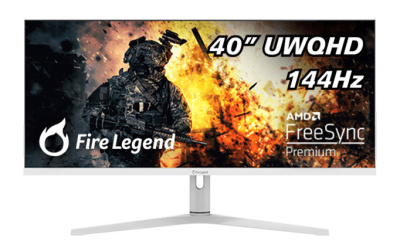 Монитор 40" Aopen 40XV1CUPwmiiphux UM.MX1EE.P09 3440x1440, 1/4 мс, 600 кд/м2, 21:9, IPS, 144Hz, 2xHDMI, DP(1.2), Type-C(90W), Speakers 4Wx2, White, 60
