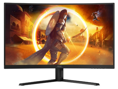 Монитор 31,5" AOC CQ32G4VE 2560x1440 WLED, 16:9, VA, 300cd, 3500:1, 80M:1, 0.5ms, 178/178, 2*HDMI, DP, 180Hz, curved 1500R, swivel, tilt, pivot, VESA,