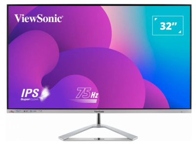 Монитор 32" Viewsonic VX3276-MHD-3 VS18391 1920x1080 LED, 16:9, IPS, 250cd, 1200:1, 80M:1, 4ms, 178/178, VGA, DP, HDMI, 75Hz, tilt, VESA 100x100, silv