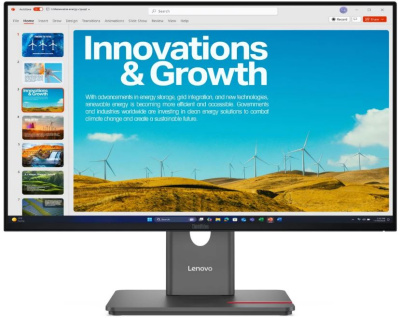 Монитор 23,8" Lenovo ThinkVision P24QD-40 64B1GAR1CB 2560x1440, 16:9, IPS, 300cd, 4ms, 178/178, HDMI, DP, 120Hz, HAS