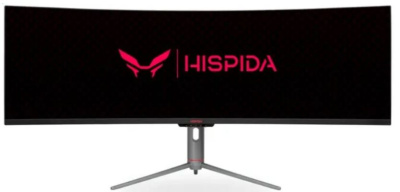 Монитор 49" Hispida GI49DQV12HI 5120x1440, VA, 320nit, 3000:1, 6ms, 178/178, 120Hz, DP, HDMI, 2*USB-A, black