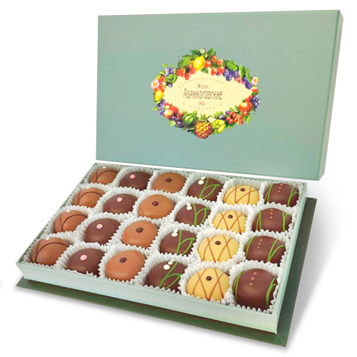 Набор шоколадных конфет Абрикосовские №1, Красный Октябрь, 285 гр.