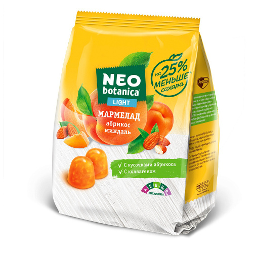 Мармелад Neo-Botanica Light, абрикос-миндаль, 150 гр