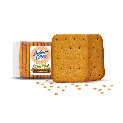 Крекер Добрый совет на фруктозе ржаной, Ясная Поляна, 190 гр.