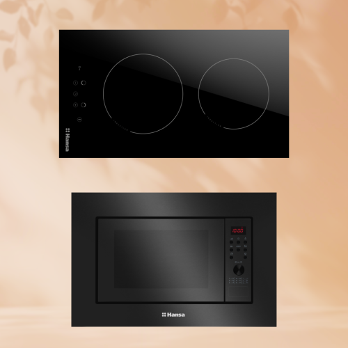 Комплект встраиваемой техники: Индукционная варочная панель Hansa BHI36200 + Микроволновая печь Hansa AMGB20E2GB