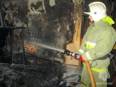 На месте пожара в жилом доме в поселке Сангар обнаружили труп женщины / ЯСИА   