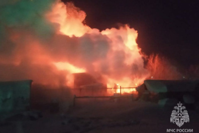 Частная пилорама сгорела в Олекминском районе / ЯСИА   