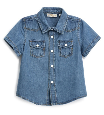 Рубашка с коротким рукавом для маленького мальчика