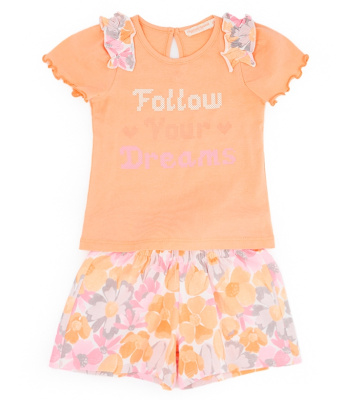 Комплект (футболка+шорты) для маленькой девочки