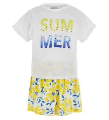 Комплект (футболка+шорты) для девочки