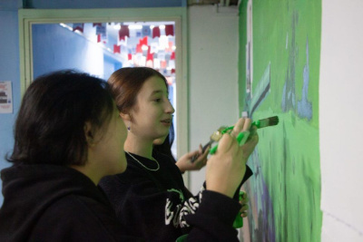 На стенах школы в Якутске нарисуют портреты бойцов танка «Алёша» / ЯСИА Якутск Якутск Республика Саха (Якутия)