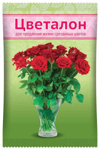 Цветалон, подкормка для срезанных цветов пласт. ампула 10 мл
