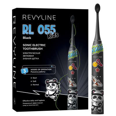 Электрическая зубная щетка Revyline RL 055 Kids, Black