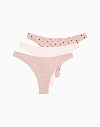 Набор из 3-х бразилиано средняя посадка с высоким вырезом бедра MD992