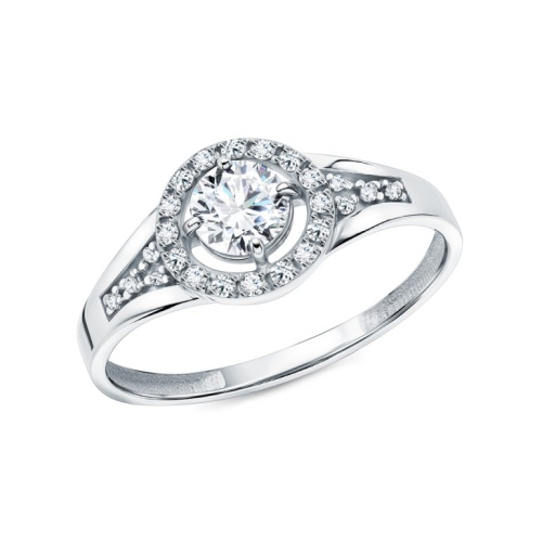 Золотое кольцо с фианитами