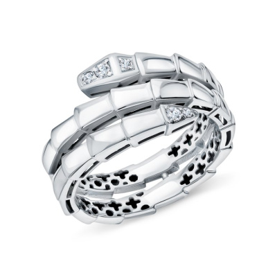 Золотое кольцо с бриллиантами природными