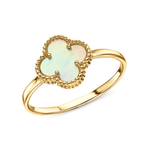 Золотое кольцо с перламутром природным