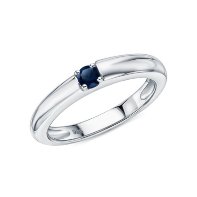 Серебряное кольцо с корундом