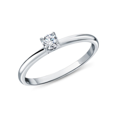 Платиновое кольцо с бриллиантами природными