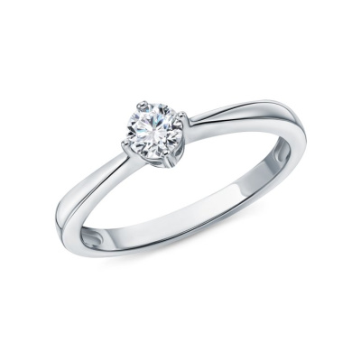 Платиновое кольцо с бриллиантами природными