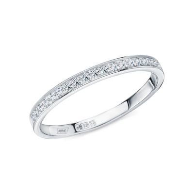 Платиновое кольцо с бриллиантами природными