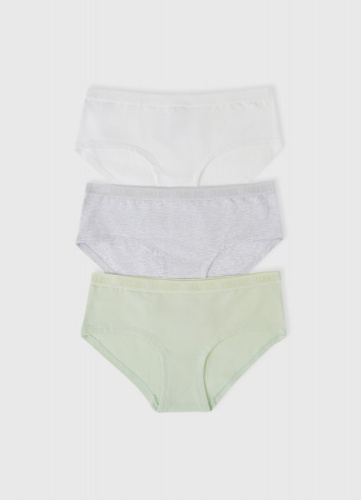 Трусы для девочек, 3 шт., Зеленый