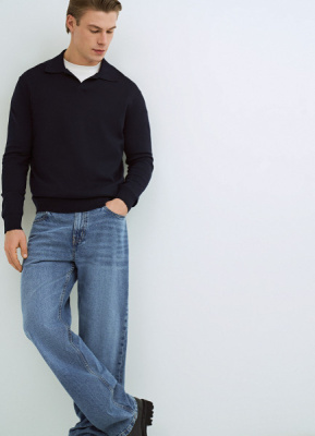 Прямые джинсы Straight, Синий