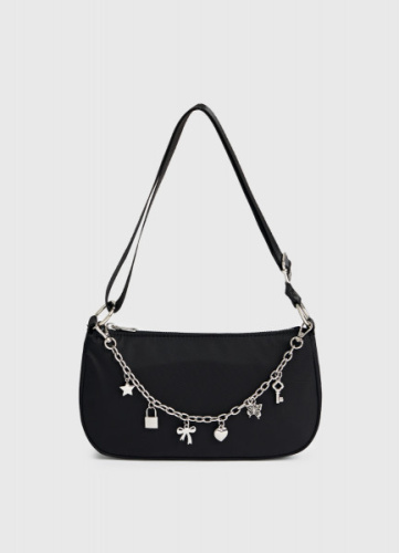 Сумка с цепочкой для девочек, Черный