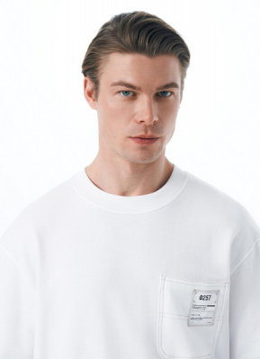 Футболка с карманом, Белый