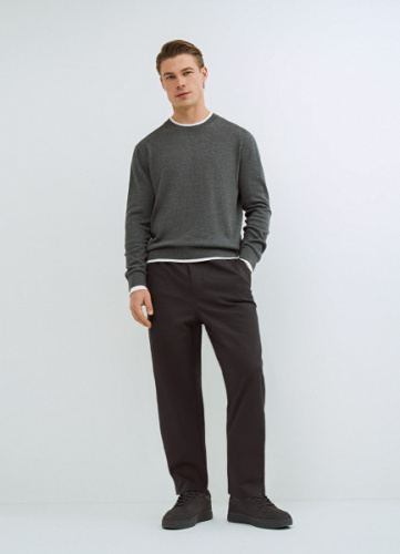 Брюки с эластичным поясом, Серый