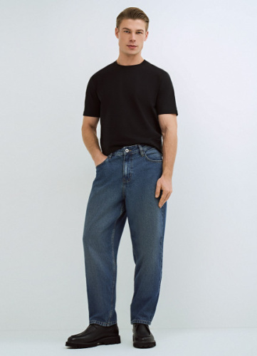 Свободные джинсы Bow, Синий