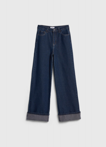 Джинсы Wide leg для девочек, Синий