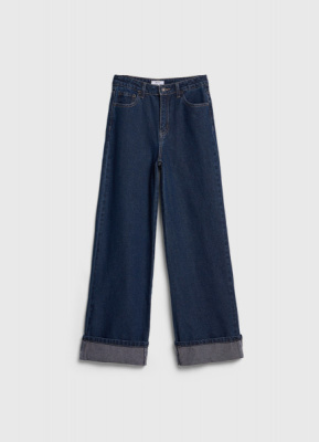 Джинсы Wide leg для девочек, Синий